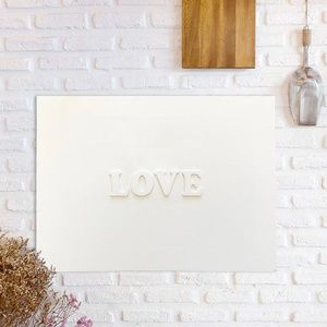 LOVE Sign | Canvas with Raised Letters | Home Decor | Gifts | Weddings | Anniver